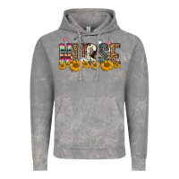 Cloud Rock nurse sunflower Vintage Hoodie - FaDigitalArtStudio