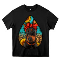 Black doberman Heavy Core Tee - Artiststas