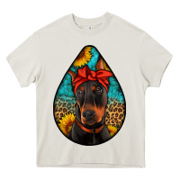 Cream doberman Heavy Core Tee - Artiststas