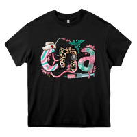 Black floral cna certified nursing assistant Heavy Core Tee - RanaPortraitStore