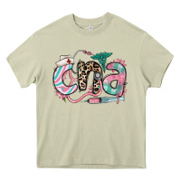 Floral Cna Certified Nursing Assistant Heavy Core Tee | Teevron