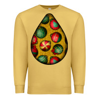 Antique Gold christmas  teardrop Premium Sweatshirt - BundleAndBundleShop