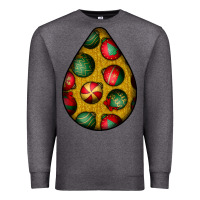 Charcoal Heather christmas  teardrop Premium Sweatshirt - BundleAndBundleShop