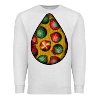 Oatmeal Heather christmas  teardrop Premium Sweatshirt - BundleAndBundleShop