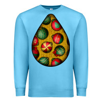 Ocean Blue christmas  teardrop Premium Sweatshirt - BundleAndBundleShop