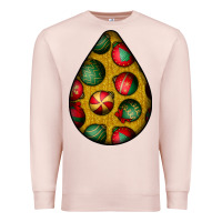 Pale Pink christmas  teardrop Premium Sweatshirt - BundleAndBundleShop