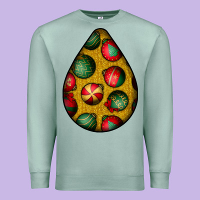 Christmas  Teardrop Premium Sweatshirt Designed By Bundleandbundleshop