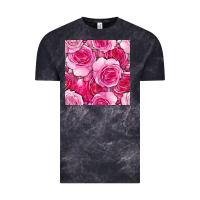 Cloud Black valentines day all dress up roses seamless pattern Vintage Tee - BundleAndBundleShop