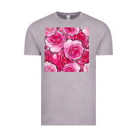 Vintage Zinc valentines day all dress up roses seamless pattern Vintage Tee - BundleAndBundleShop