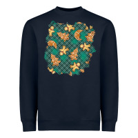 Navy christmas gingerbread cookies patch Heavyweight Sweatshirt - BundleAndBundleShop