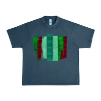 Midnight Navy Green Red Western Farm Life Brush Stroke Urban Heavy Tee - Bettercallsaul