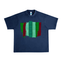 Navy Green Red Western Farm Life Brush Stroke Urban Heavy Tee - Bettercallsaul