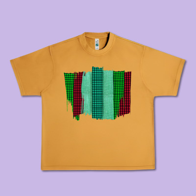 Green Red Western Farm Life Brush Stroke Urban Heavy Tee Designed By Bettercallsaul