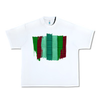 White Green Red Western Farm Life Brush Stroke Urban Heavy Tee - Bettercallsaul