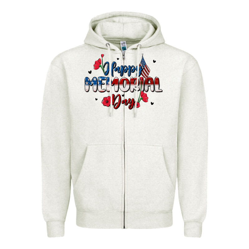 Happy Memorial Day Zipper Hoodie by MaliasSmallBusiness | Teevron