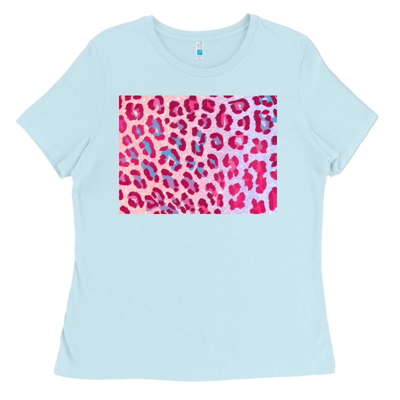 Leopard Background Pink Shimmer 3200x2400 Ladies Tee by AdoDesignShop | Teevron