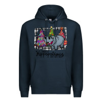 Navy hippopotamus, Christmas Carols, Christmas, Christmas market, christmas Premium Hoodie - Bettercallsaul