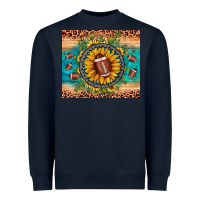 Navy football leopard turquoise sunflower Heavyweight Sweatshirt - JahusDesignShop