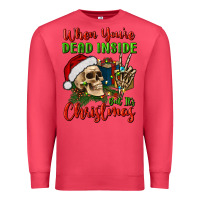 Cardinal when you’re dead inside but it's christmas Premium Sweatshirt - BundleAndBundleShop