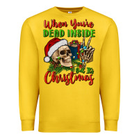 Lemon when you’re dead inside but it's christmas Premium Sweatshirt - BundleAndBundleShop