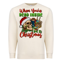 Sandshell when you’re dead inside but it's christmas Premium Sweatshirt - BundleAndBundleShop
