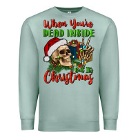 Seafoam when you’re dead inside but it's christmas Premium Sweatshirt - BundleAndBundleShop