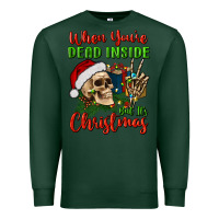 Sports Green when you’re dead inside but it's christmas Premium Sweatshirt - BundleAndBundleShop