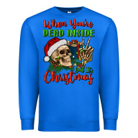 True Royal when you’re dead inside but it's christmas Premium Sweatshirt - BundleAndBundleShop