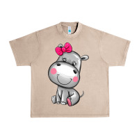 French Oak cute hippopotamus Urban Heavy Tee - AdoDesignShop