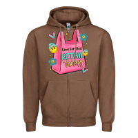 Chestnut time for that retail therapy Zipper Hoodie - MaliasSmallBusiness