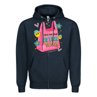 Navy time for that retail therapy Zipper Hoodie - MaliasSmallBusiness