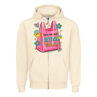 Sandshell time for that retail therapy Zipper Hoodie - MaliasSmallBusiness