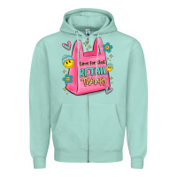 Seafoam time for that retail therapy Zipper Hoodie - MaliasSmallBusiness