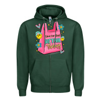 Sports Green time for that retail therapy Zipper Hoodie - MaliasSmallBusiness