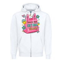 White time for that retail therapy Zipper Hoodie - MaliasSmallBusiness