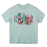 Arona floral nurse Heavy Core Tee - RanaPortraitStore