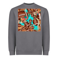 Storm football leopard cowhide seamless pattern Heavyweight Sweatshirt - JahusDesignShop