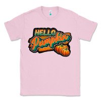 Bubblegum Pink hello pumpkin black Classic Tee - JahusDesignShop