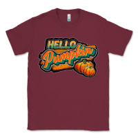 Burgundy hello pumpkin black Classic Tee - JahusDesignShop