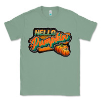 Sage hello pumpkin black Classic Tee - JahusDesignShop