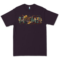 Plum Mama with highland cow Premium Tee - RanaPortraitStore