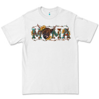White Mama with highland cow Premium Tee - RanaPortraitStore
