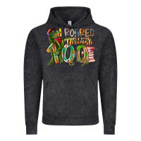 Vintage Black i roared my way through 100 days Vintage Hoodie - RacoonDesign