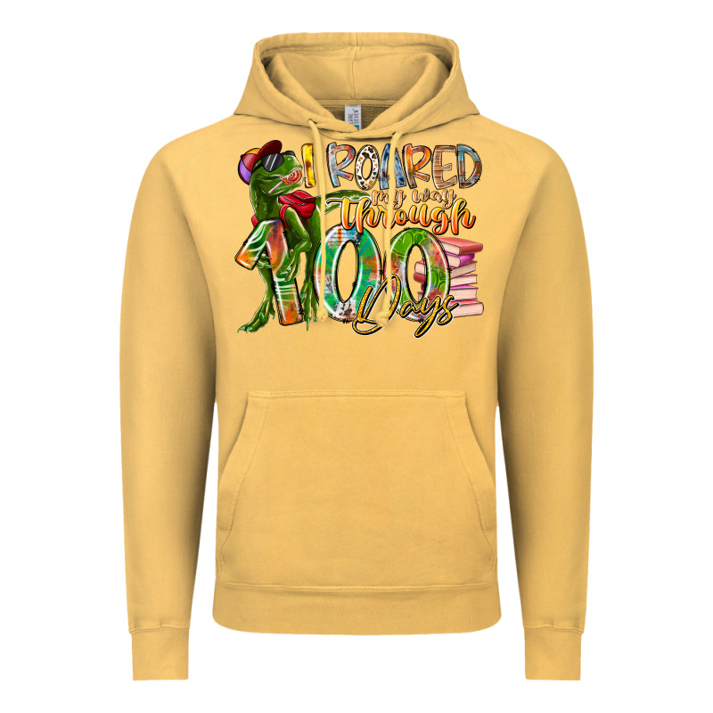 I Roared My Way Through 100 Days Vintage Hoodie by RacoonDesign | Teevron
