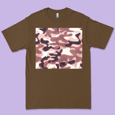 Milky Camouflage Premium Tee Designed By Barkaloodesign