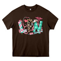 Chocolate Brown floral lpn licensed practical nurse Heavy Core Tee - RanaPortraitStore
