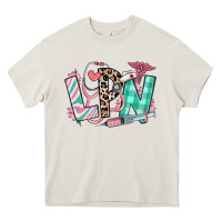 Cream floral lpn licensed practical nurse Heavy Core Tee - RanaPortraitStore