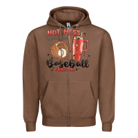 Chestnut hot mess always stressed baseball mama stanley cup Zipper Hoodie - MaliasSmallBusiness