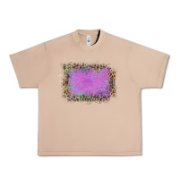 Burro Old Leopard Purple Glitter Frame Urban Heavy Tee - Bettercallsaul