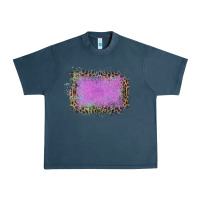 Midnight Navy Old Leopard Purple Glitter Frame Urban Heavy Tee - Bettercallsaul